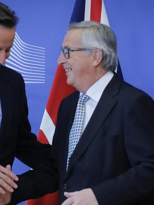 David Cameron und Jean-Claude Juncker in Brüssel.
