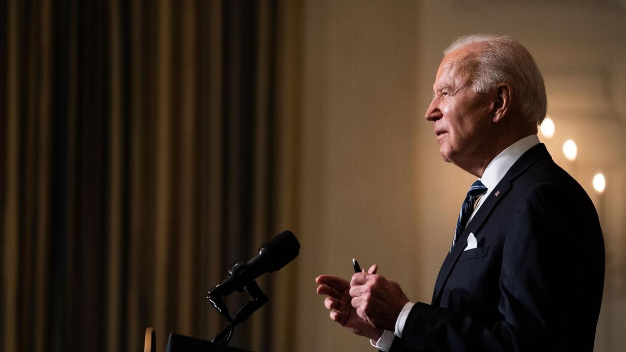 US-Präsident Joe Biden spricht über Klimaschutz am 27. Januar 2021 in Washington