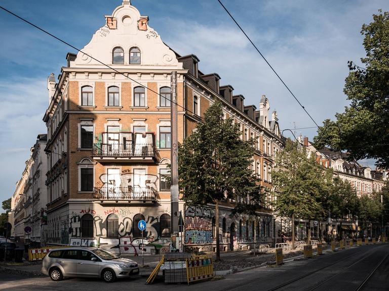 Altbauten im Leipziger Szeneviertel Connewitz