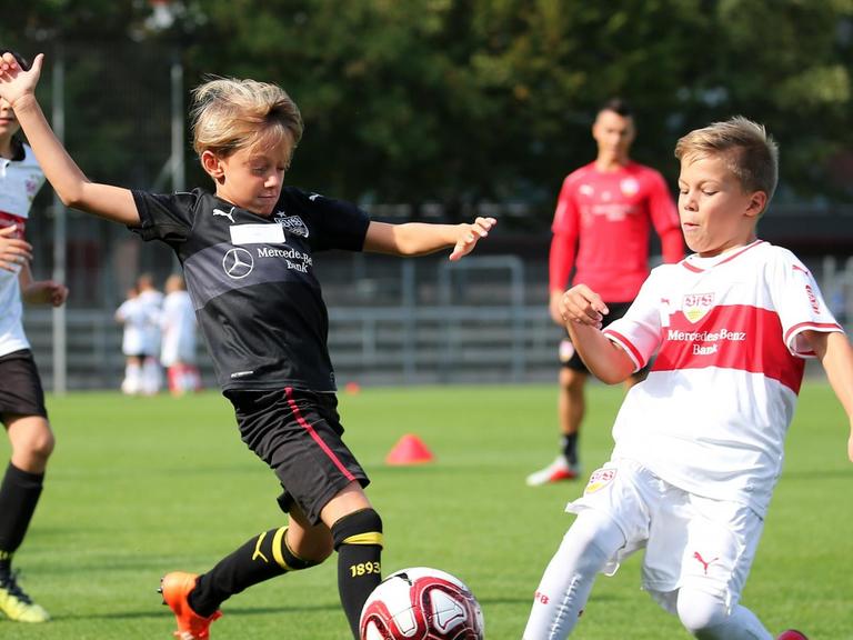 Kinder-Fußballtraining beim VfB Stuttgart.