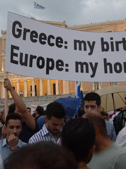 Am 30.6. gab es Demonstrationen in Athen gegen die Politik der europäischen Regierung