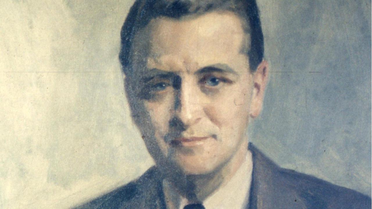 Der US-Schriftssteller Francis Scott Fitzgerald im Portrait.