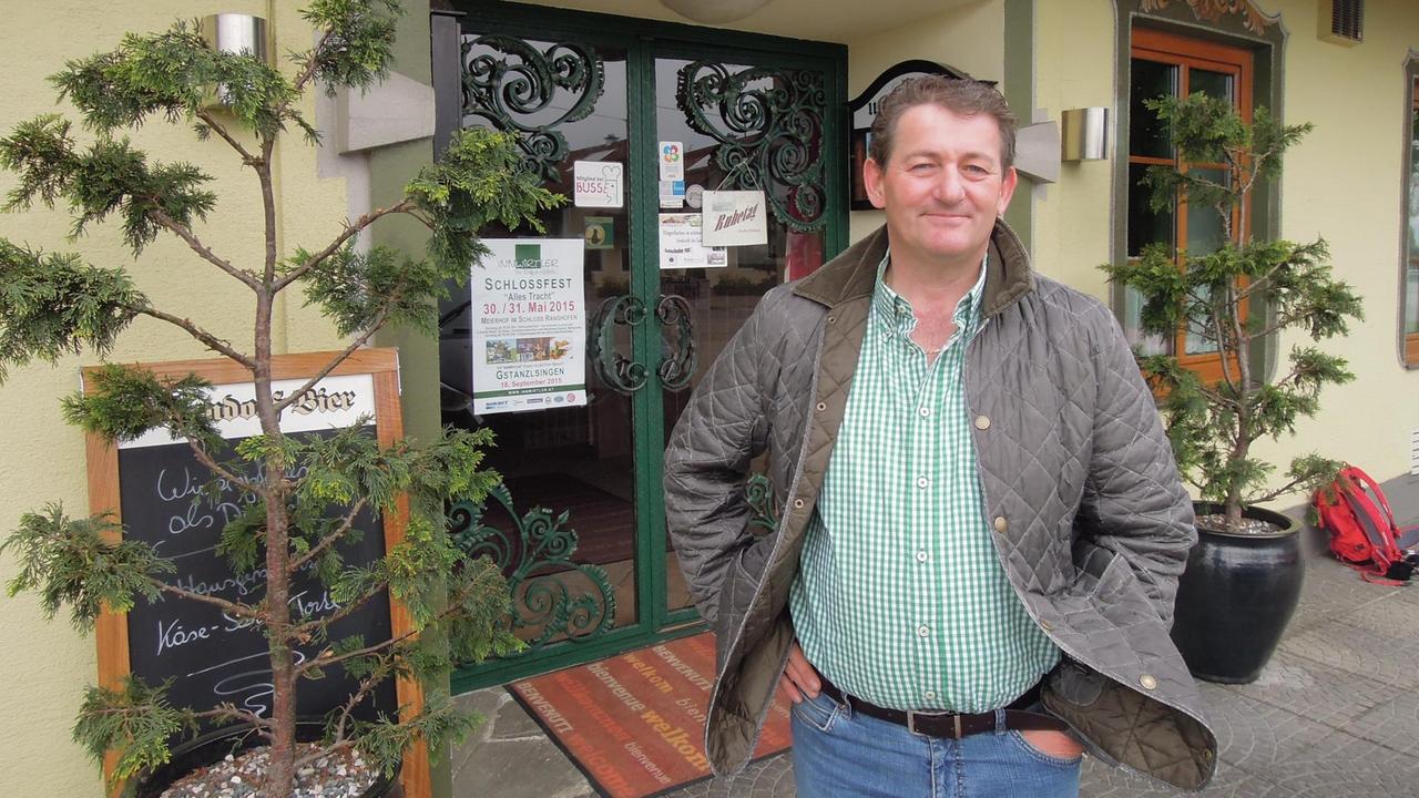 Karl Hofbauer, Chef des Gasthofs "Mitte Europas" in Kühberg, Österreich