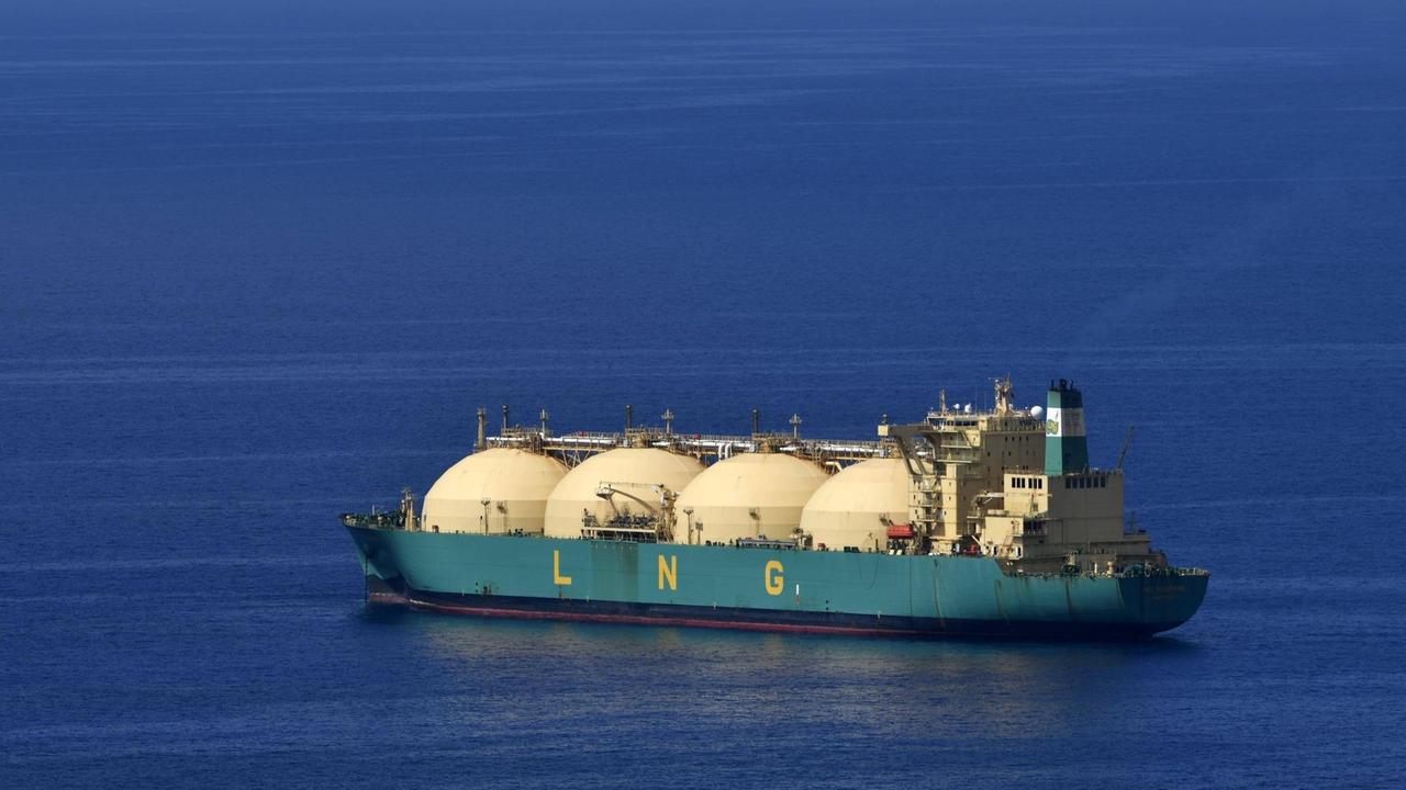 Ein Tanker für Flüssigerdgas (LNG)