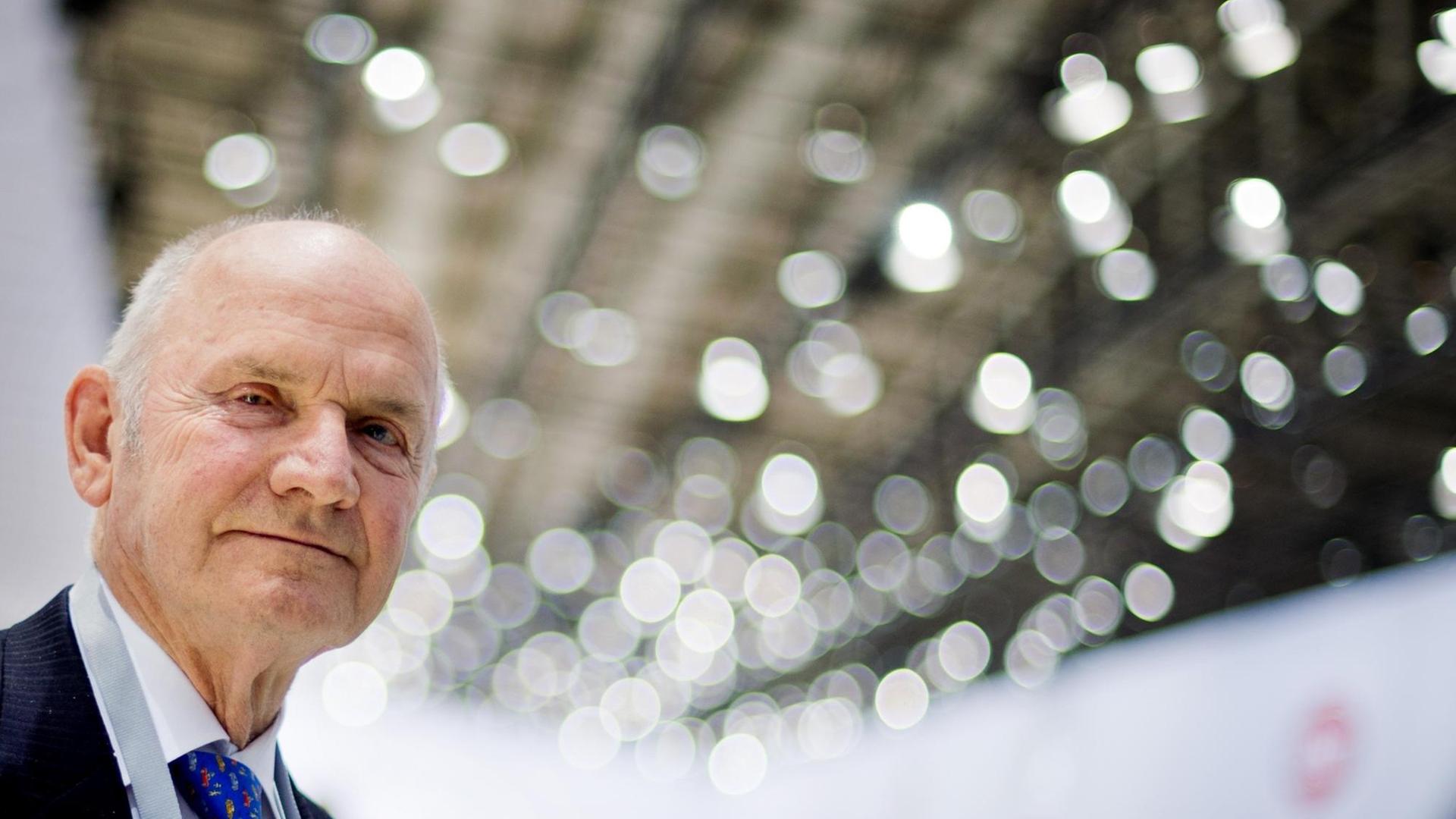 Der damalige Aufsichtsratsvorsitzende der Volkswagen AG, Ferdinand Piech, kommt am 13.05.2014 zur Hauptversammlung der Volkswagen AG auf dem Messegelände in Hannover (Niedersachsen).