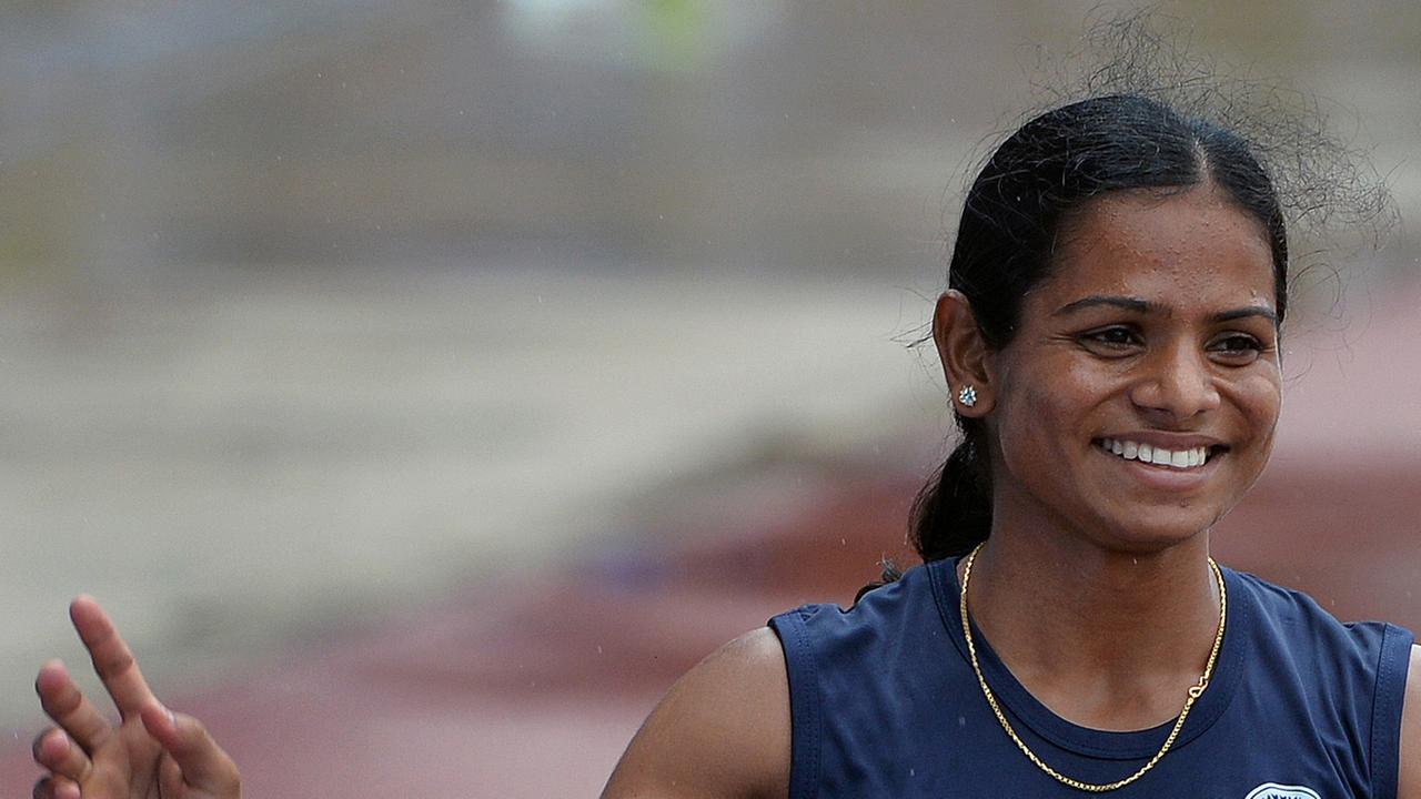 Die Sprinterin Dutee Chand aus dem Land Indien