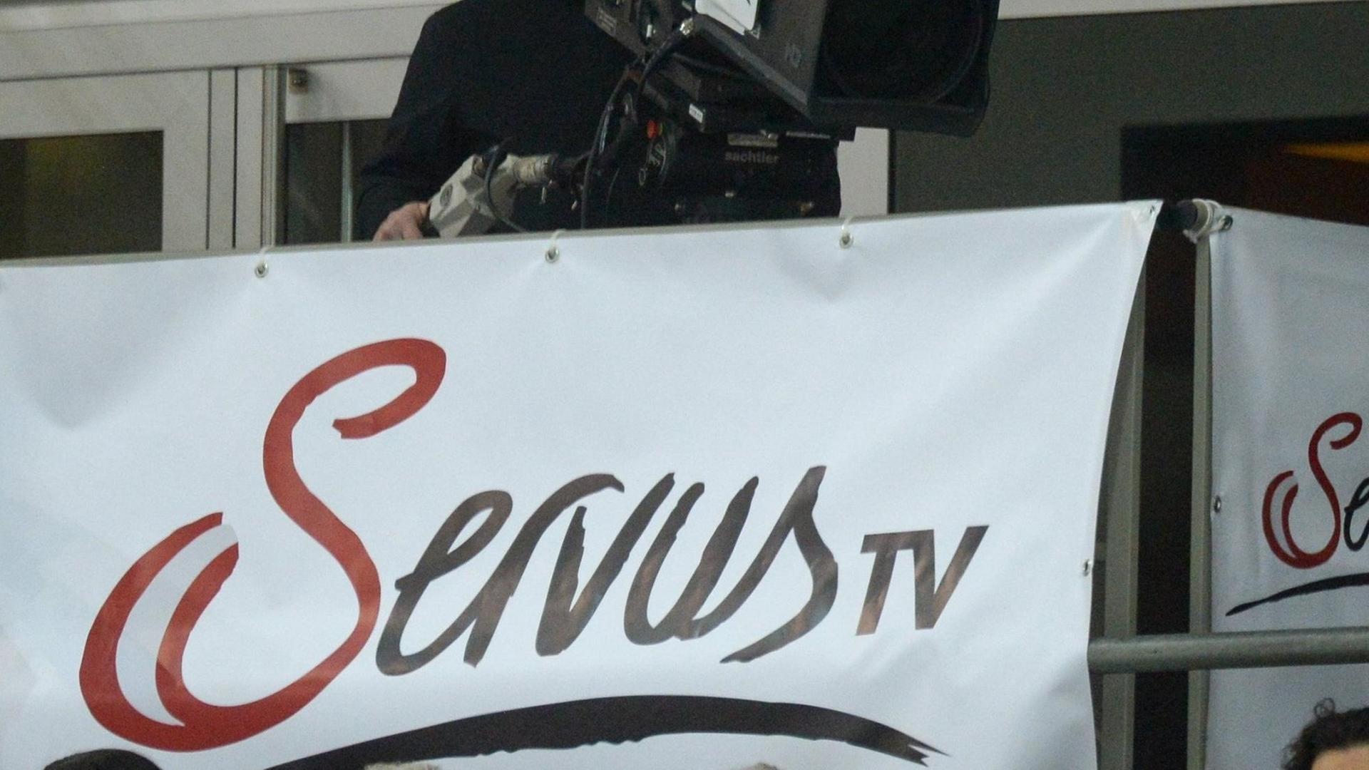 Das Logo des Fernsehsenders ServusTV