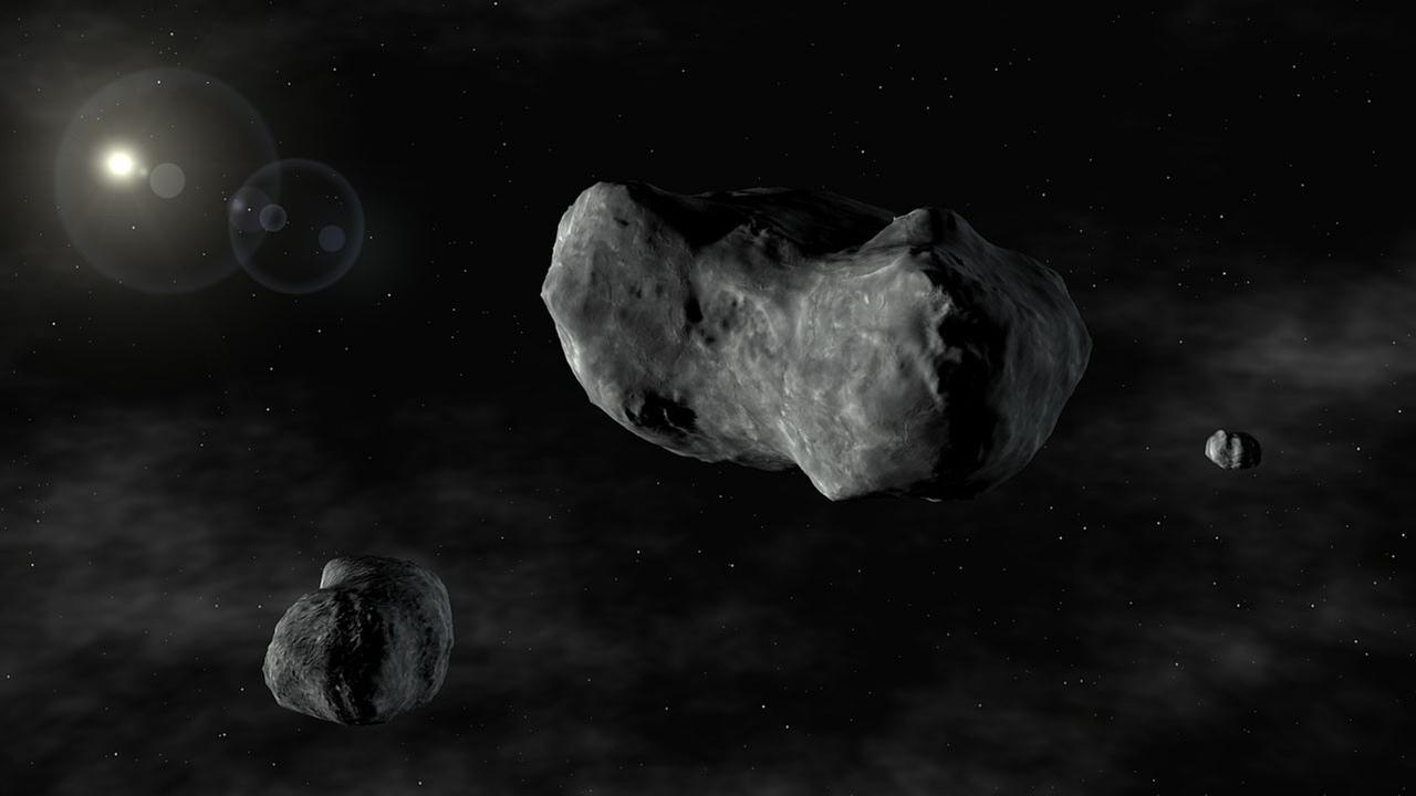 Asteroiden im All 