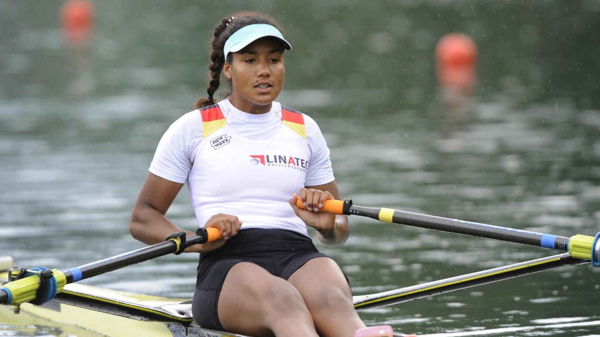Die deutsche Ruderin Carlotta Nwajide.