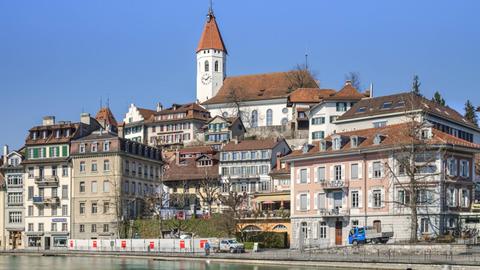 Reformierte Stadtkirche von Thun, Kanton Bern, Schweiz