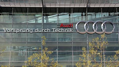 Die AUDI AG Konzernzentrale in Ingolstadt