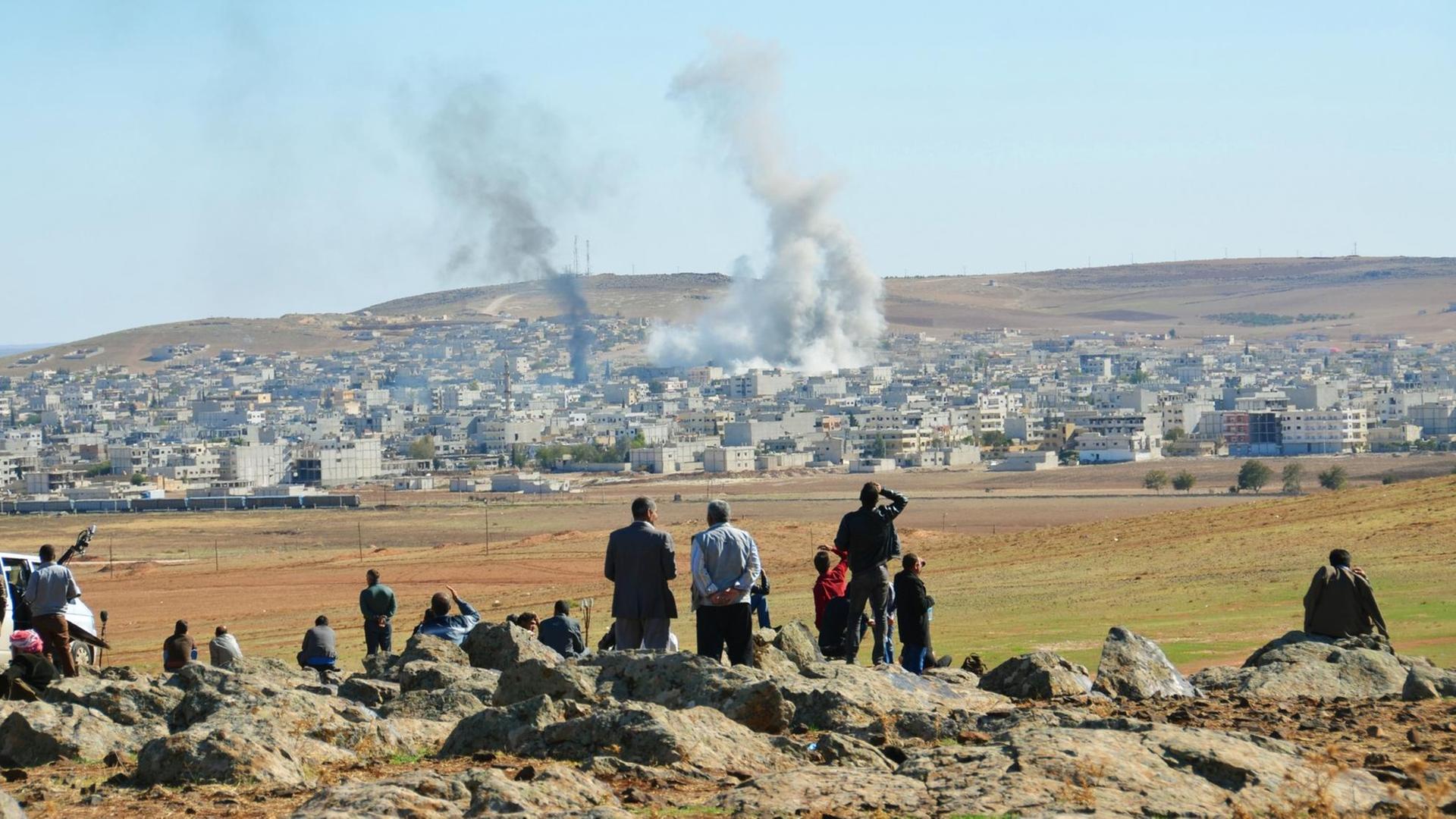 Kobane an der syrisch-türkischen Grenze: Schauplatz von US-Angriffen aus der Luft