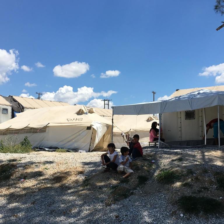 Flüchtlings-Lager Diavata in Griechenland nahe Thessaloniki