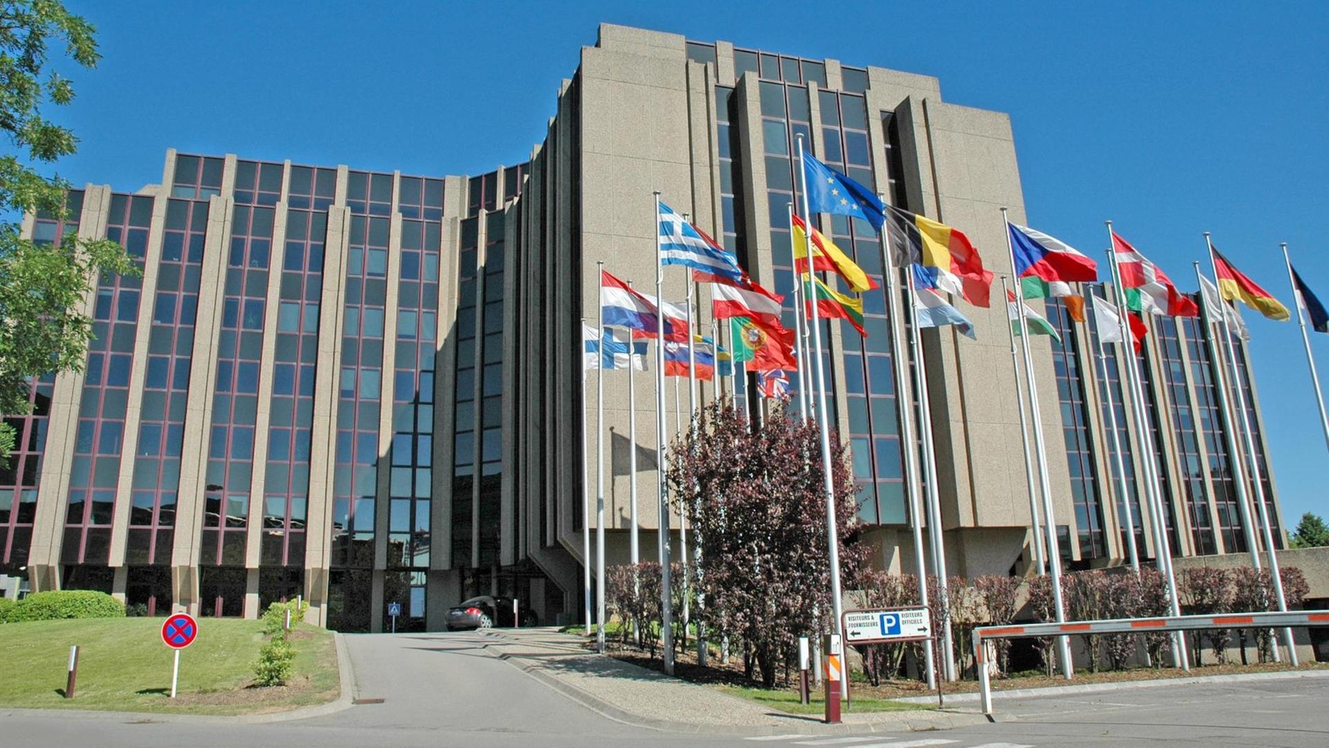 Der Sitz des Europäischen Rechnungshofes auf dem Kirchberg in Luxemburg-Stadt.