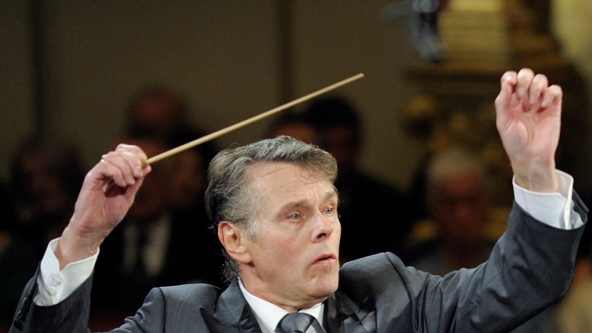 Mariss Jansons beim Neujahrskonzert 2012 in Wien.