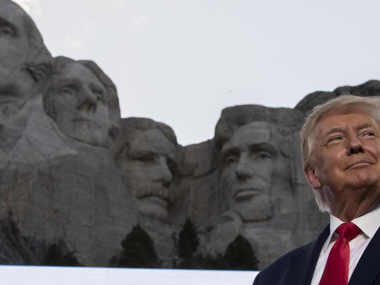 Donald Trump zum Nationalfeiertag am Mount Rushmore.