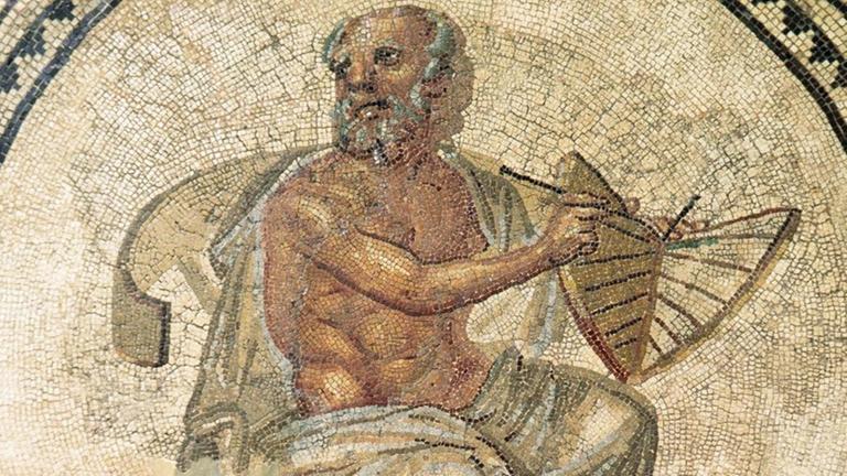 Anaximander auf einem Mosaik