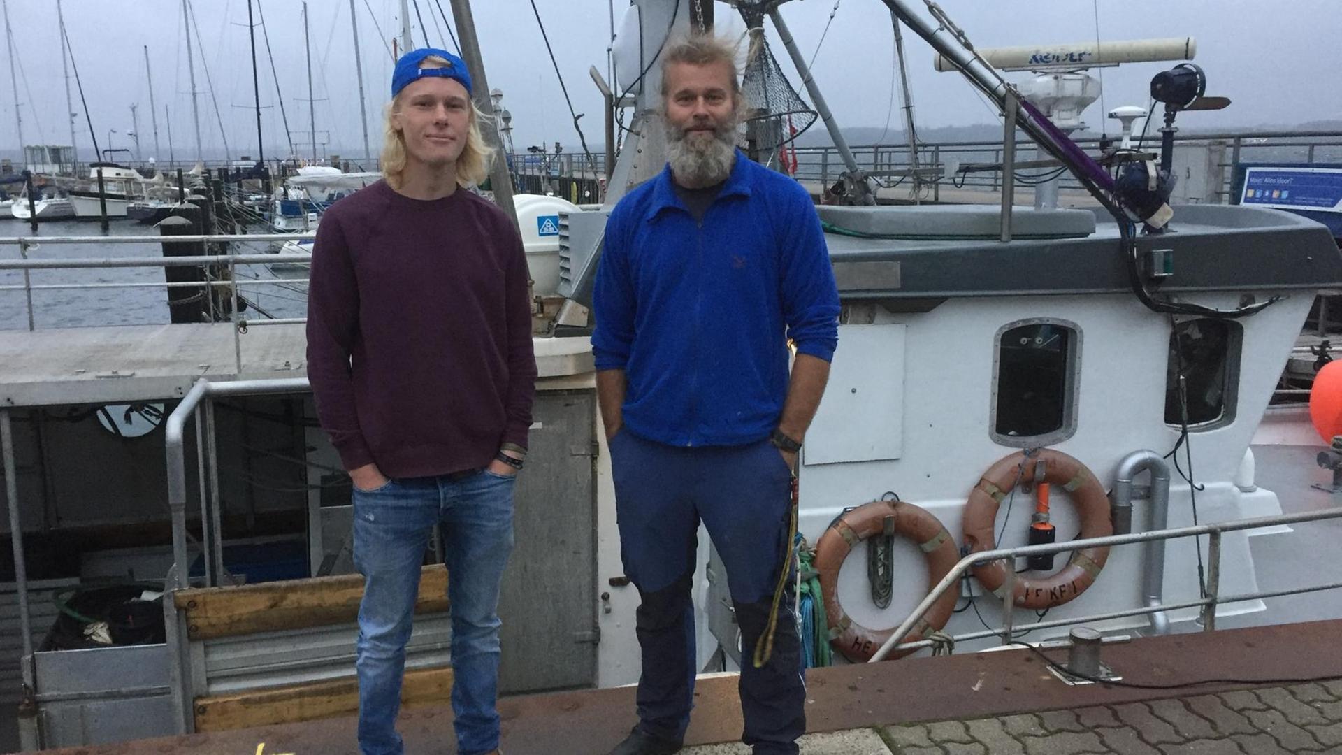 Björn Fischer und sein Sohn Johnny.