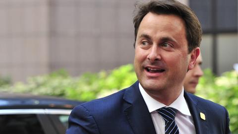 Der luxemburgische Premierminister Xavier Bettel am 16. Juli 2014 bei seiner Ankunft zu einem Treffen des Europäischen Rates.