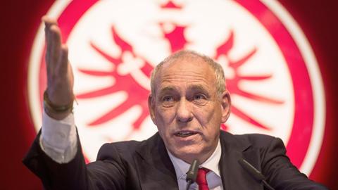 Der Präsident von Eintracht Frankfurt, Peter Fischer.