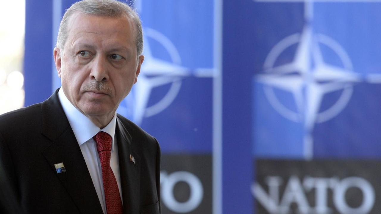 Der türkische Präsident Recep Tayyip Erdogan bei einem NATO-Treffen in Brüssel im Mai 2017.