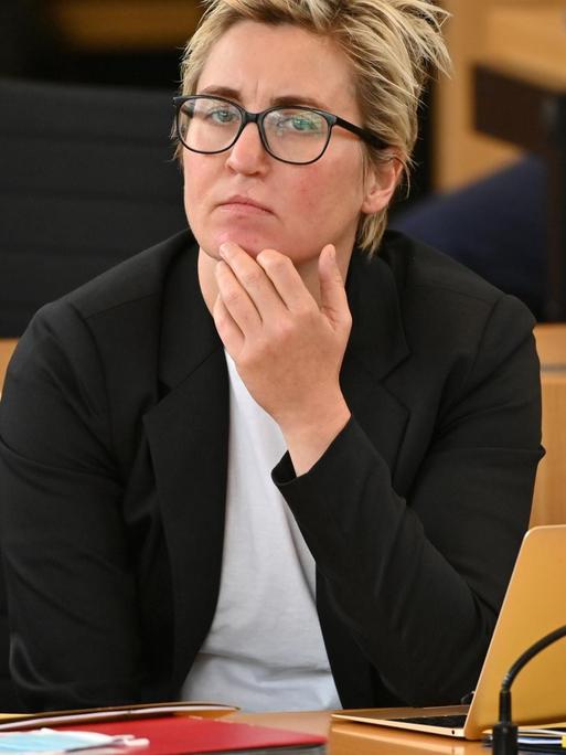 Spitzenkandidatin für den Linken-Bundesvorsitz: Susanne Hennig-Wellsow, Fraktionsvorsitzende der Linken in Thüringen, 04.09.2020