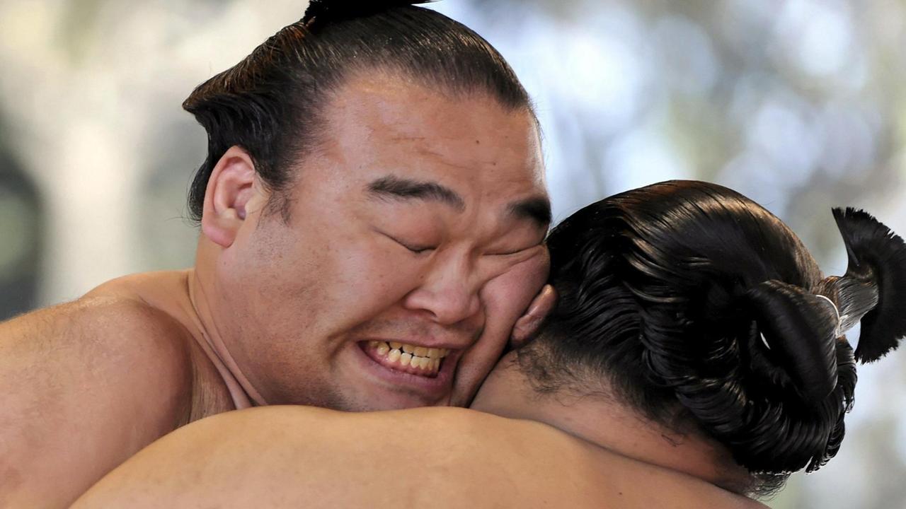 Wettbewerb der Sumo-Ringer in Tokio