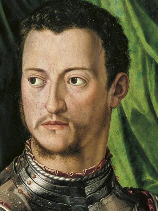 Der Großherzog der Toskana, Cosimo I. de' Medici (1519-1574) auf einem berühmten Gemälde von Bronzino