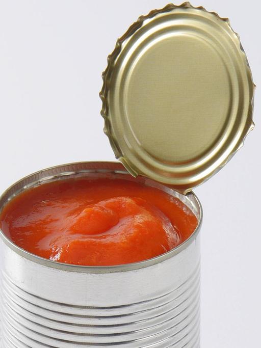 Geschälte Tomaten in einer Dose - und ein bisschen Ketchup