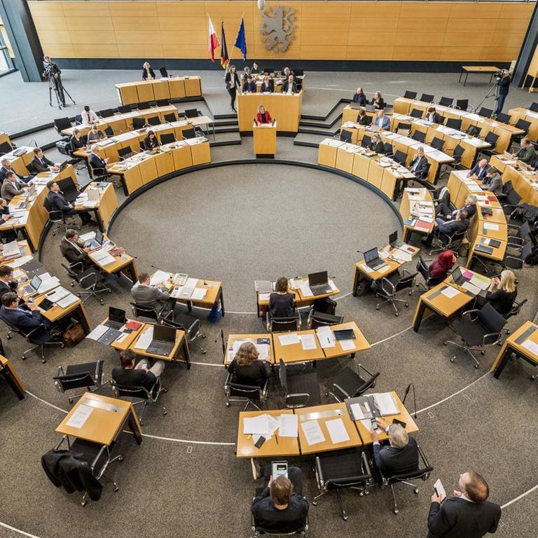 Plenarsitzung im Thüringer Landtag am 5. März 2020.
