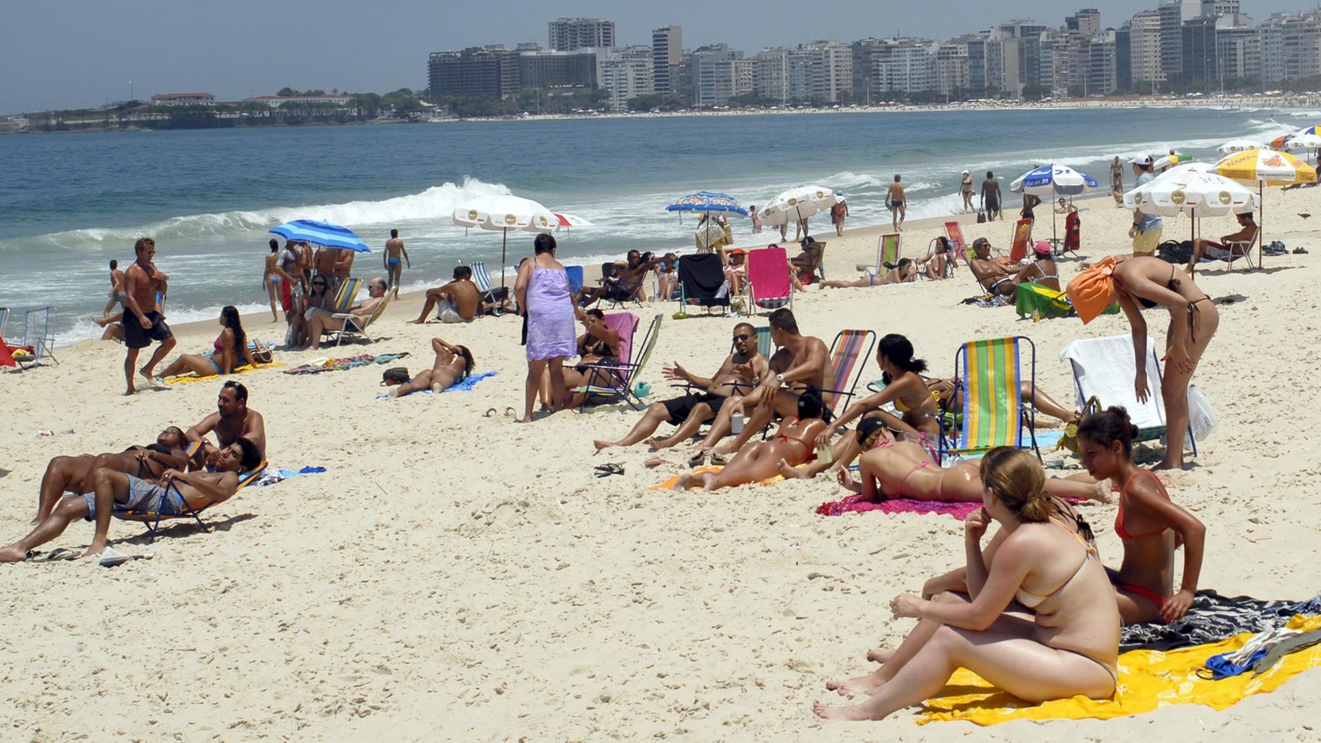 Strandleben an der Copacabana