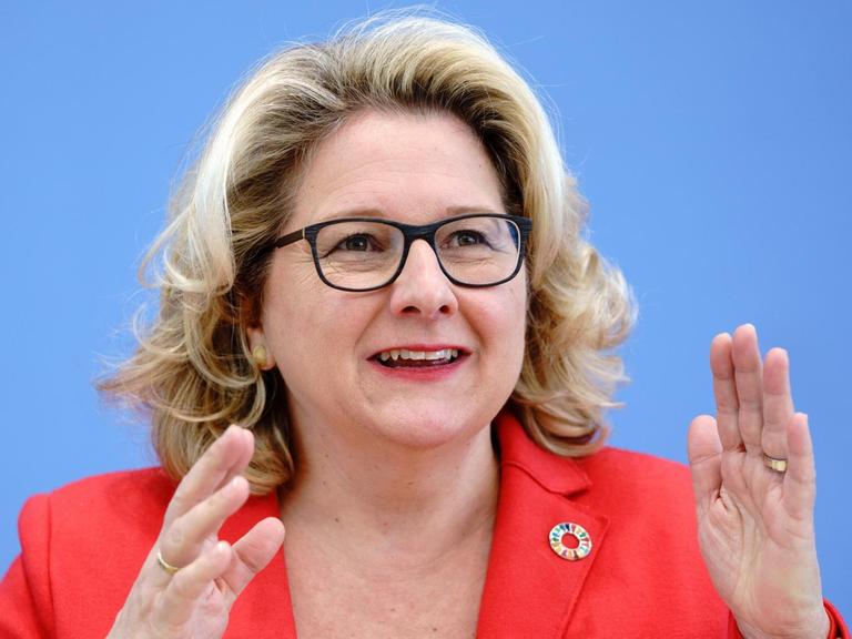 Svenja Schulze (SPD), Bundesministerin für Umwelt, Naturschutz und nukleare Sicherheit.