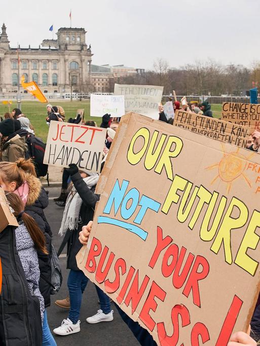 Demonstration "Fridays for Future" im Januar in Berlin