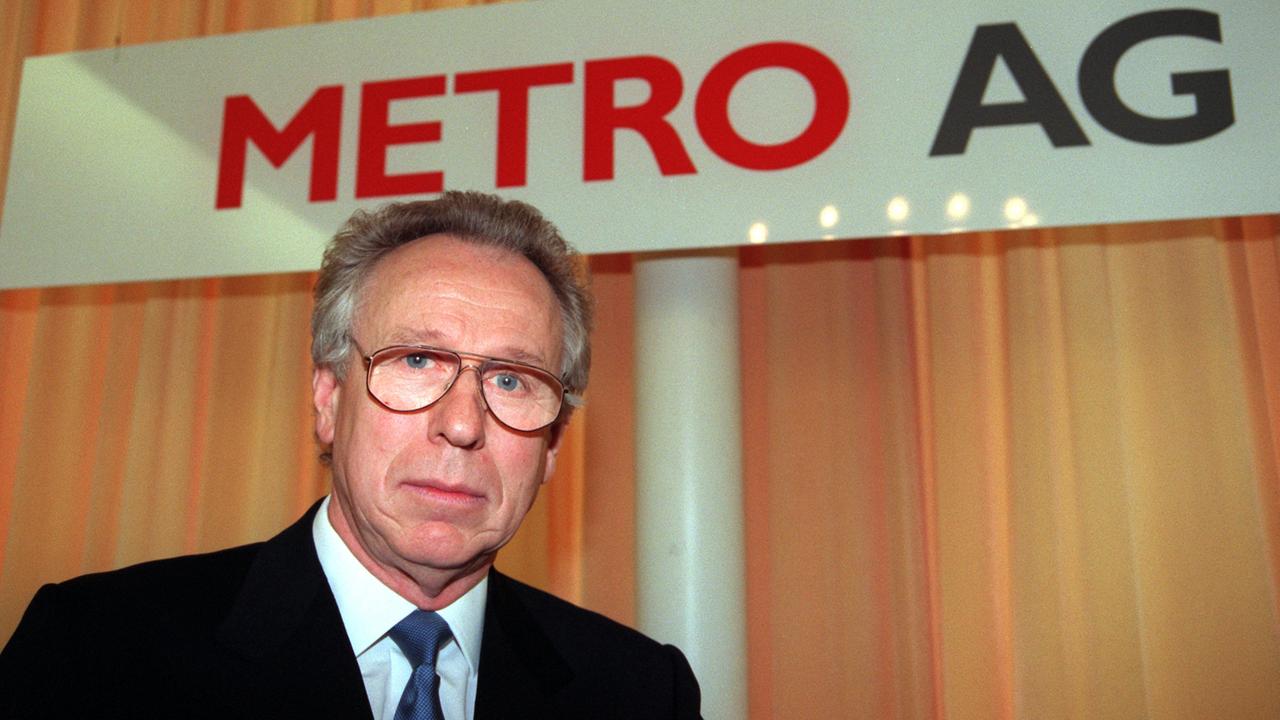 Klaus Wiegandt im Dezember 1997: damals war er Vorstandssprecher der Metro AG