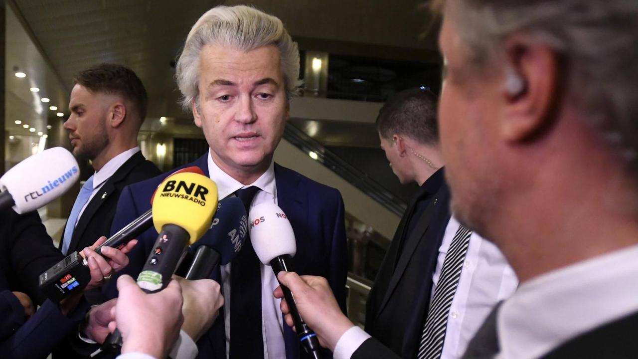 Geert Wilders nach der Parlamentswahl in Den Haag