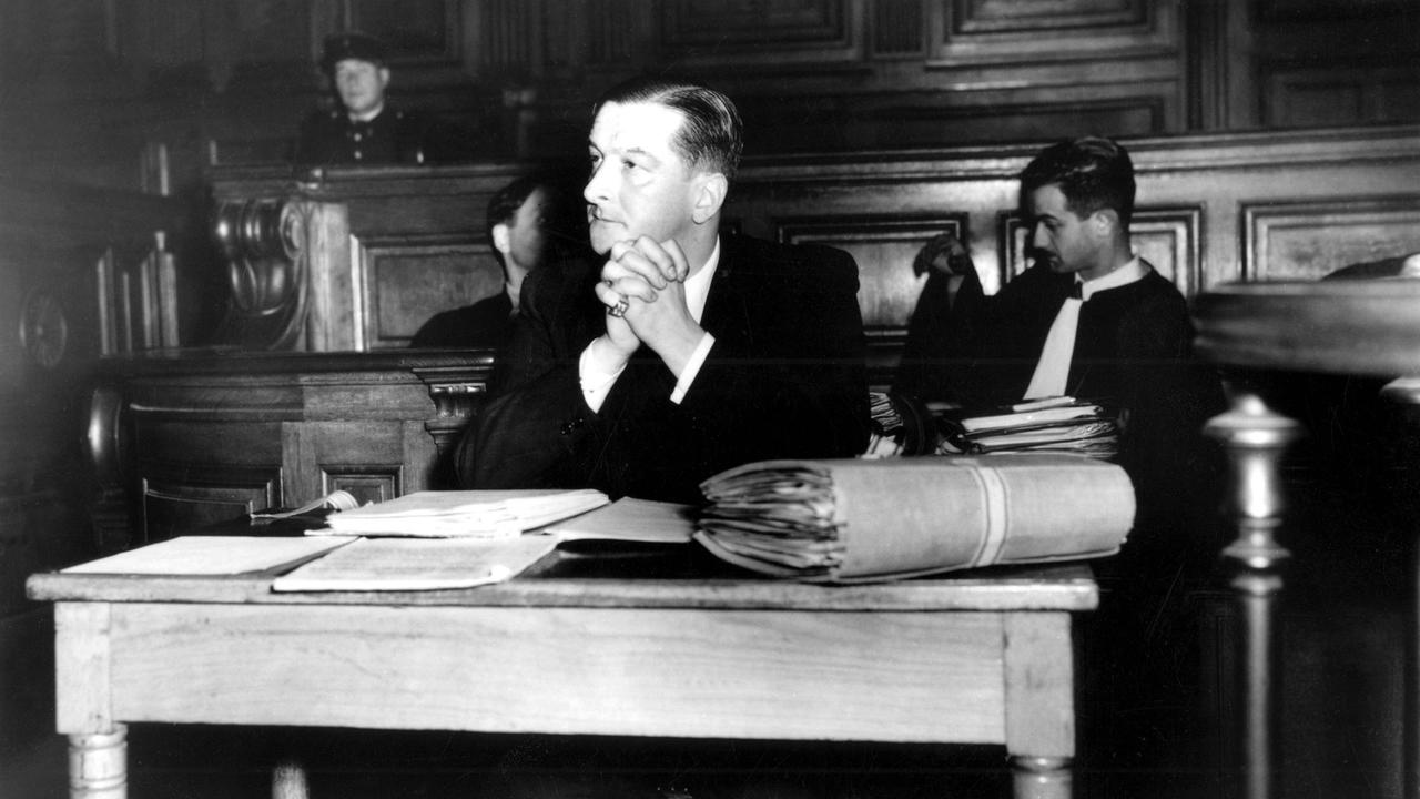 René Bousquet, der Generalsekretär der Polizei des Vichy-Regimes, in einer Aufnahme von 1949
