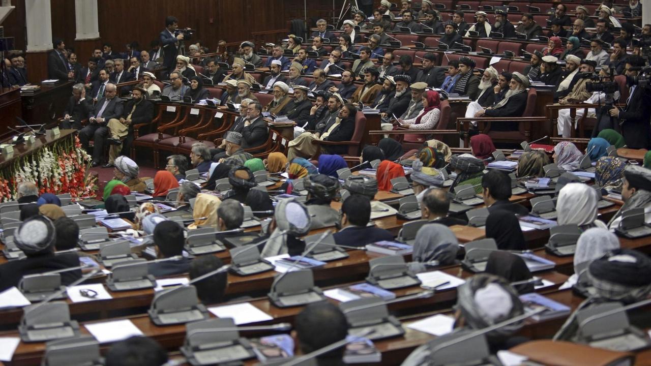 Das afghanische Parlament in Kabul