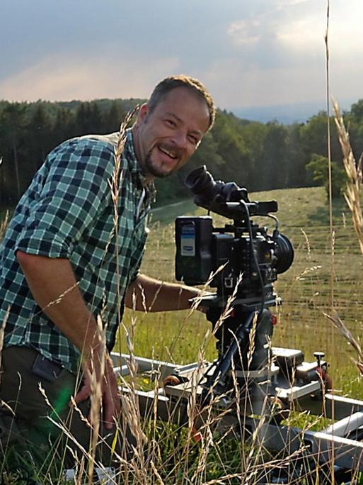 Dreh für den Film Die Wiese von Jan Haft.