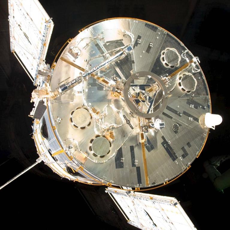 Das Hubble Space Telescope in einer Nahaufnahme