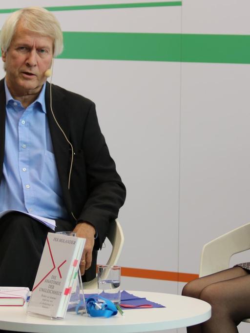 Der Autor und Mathematiker Per Molander im Gespräch mit Catrin Stövesand auf der Frankfurter Buchmesse