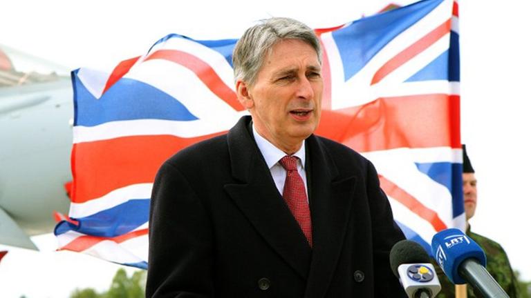 Der britische Politiker und neue Außenminister Philip Hammond am 02.05.2014