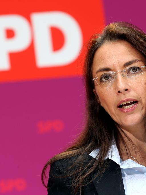 Die Generalsekretärin der SPD, Yasmin Fahimi.