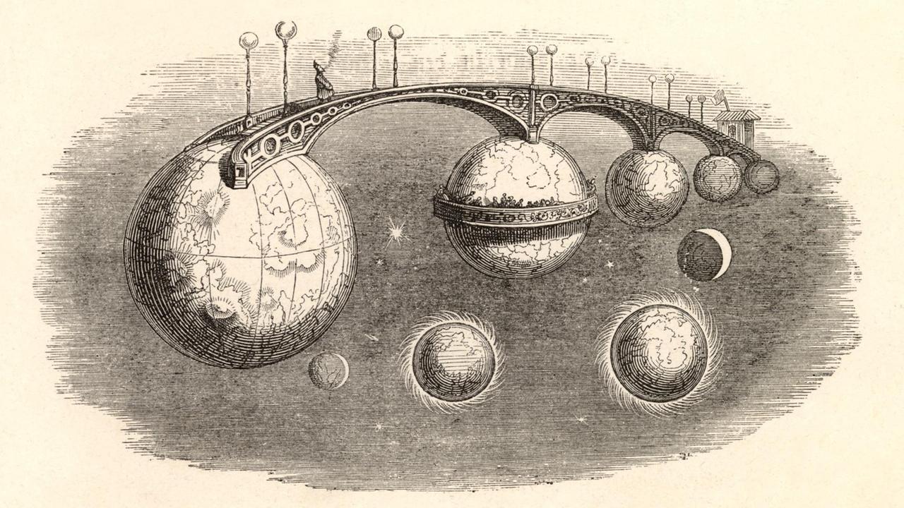 Grandville: unbenannt, aus "Un Autre Monde", 1844.