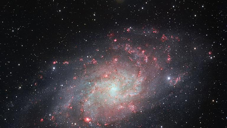 Die Galaxie M 33 im Sternbild Dreieck