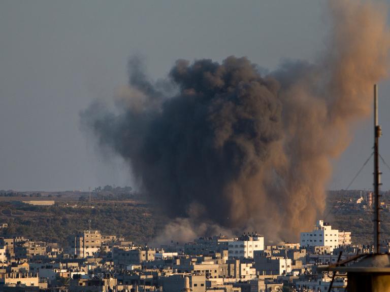 Israelischer Luftangriff im Gazastreifen am 20. August 2014