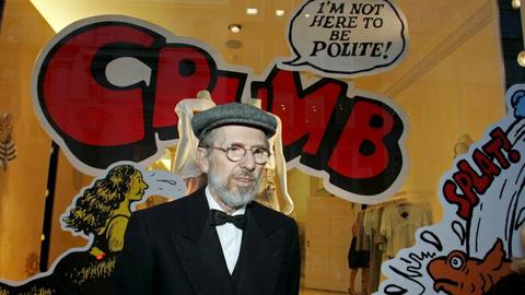 Der amerikanische Comiczeichner Robert Crumb 2005 in London.