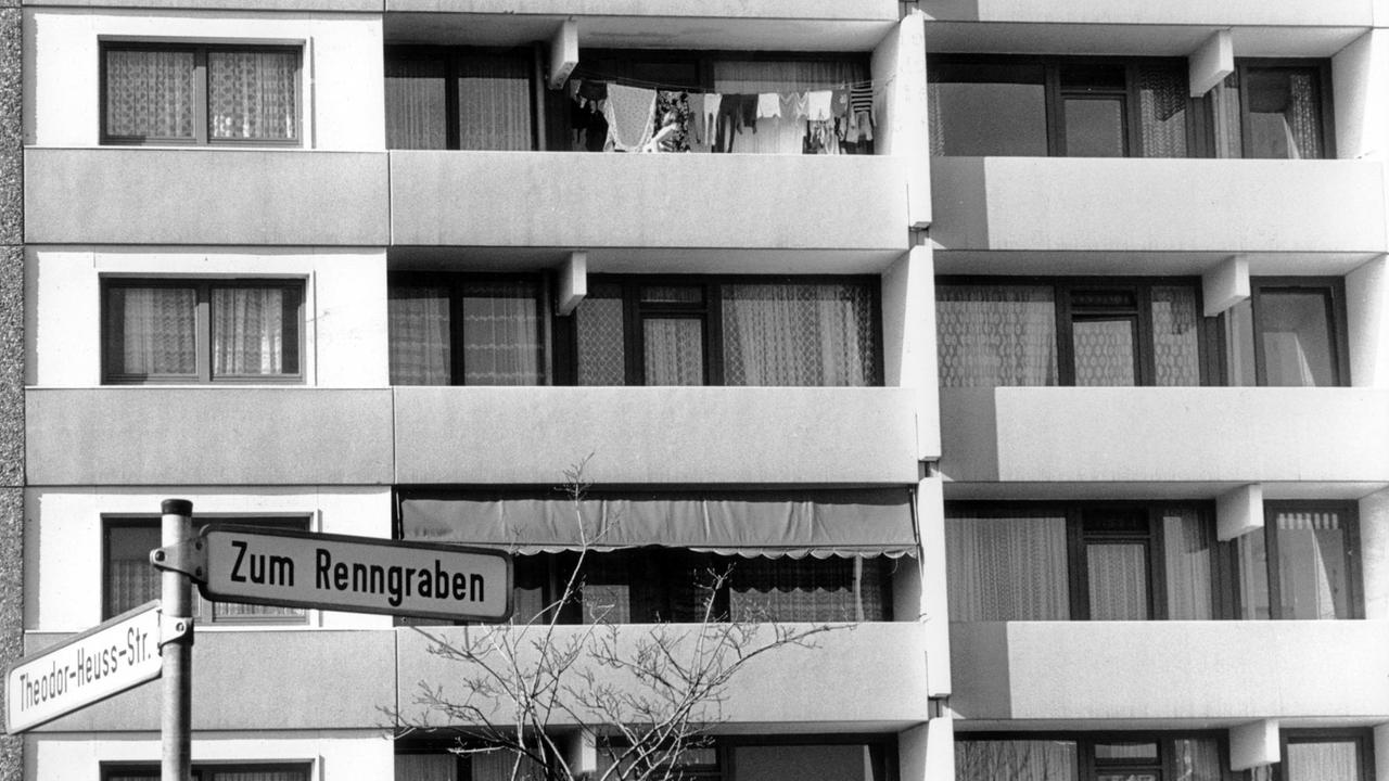 Das Haus am Renngraben 8 in Erftstadt-Liblar, in dem Hanns Martin Schleyer nach seiner Entführung von den Terroristen gefangengehalten worden sein soll