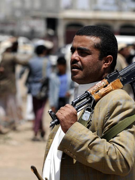 Huthi-Rebellen in der jemenitischen Stadt Sanaa im September 2014