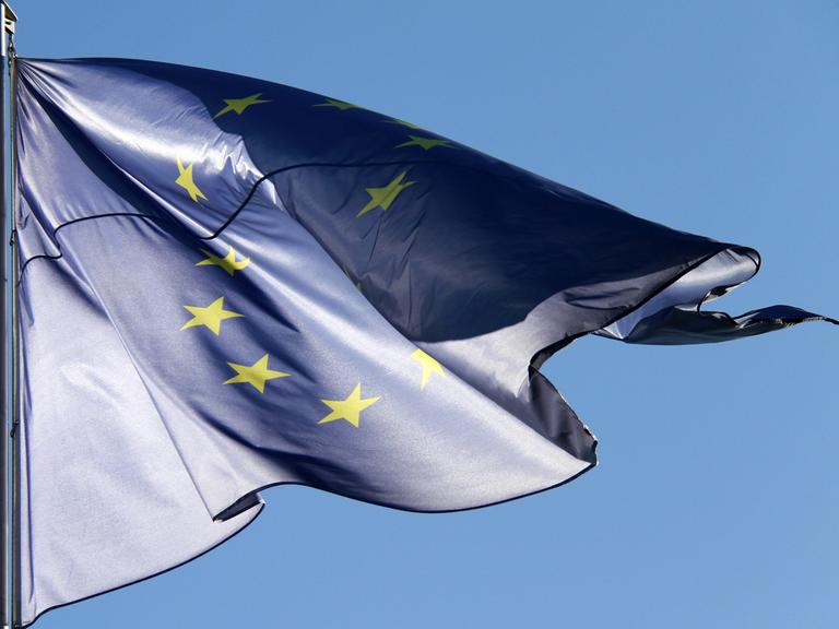 Eine europäische Fahne