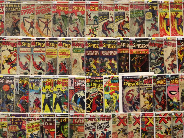 Zahlreiche Sammlerstücke von Marvel-Comics